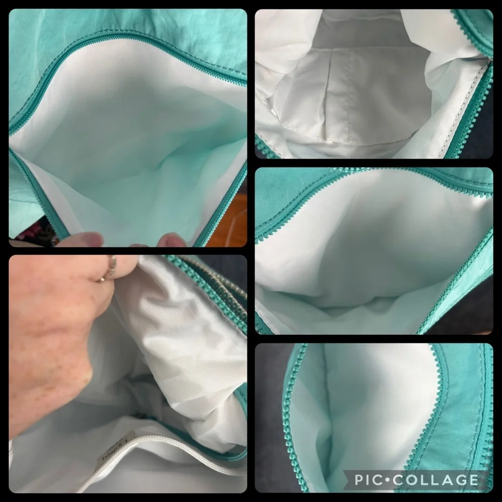 EUC Kipling Alvar multi-pocket Crossbody Bag in Mint Green Perfect condition! - Picture 13 of 15
